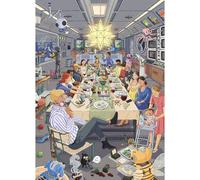 HUADADA 1000pc Surreal Space Jigsaw Puzzle, Intricate Sci-Fi Dinner Art Gift for Hard Puzzle Collectors