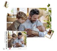 HUADADA Customised Gifts Personalised Jigsaw 100/200/300/500 /1000 Piece and Personalised Jigsaw Puzzle 1000 Piece Freeze Happy Moments - for Family, Wedding, Graduation, Birthday, Pet (200pieces）