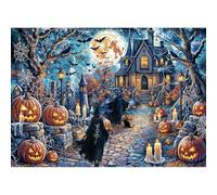 HUADADA Halloween Jigsaw Puzzle 1000 Pieces,The Magic of Halloween,1000 Piece Jigsaw Puzzles for Adults