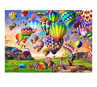 HUADADA Jigsaw Puzzles 1000 Pieces for Adults Hot Air Balloon Puzzle Educational Games Home Decoration Puzzle (27.56" x 19.69")…