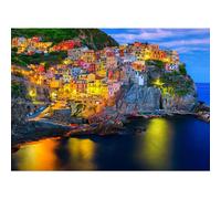 HUADADA Jigsaw Puzzles for Adults 1000- Cinque Terre at Night -1000 Piece Jigsaw Puzzles for Adults Famous Landscape Puzzle
