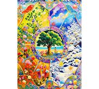 HUADADA Jigsaw Puzzles for Adults 1000 Family Interactive Games 1000 Piece Jigsaw Puzzles for Adults-Seasonal Changes