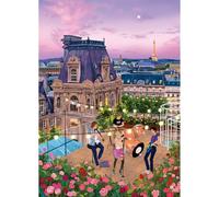 HUADADA Jigsaw Puzzles for Adults 1000, Paris Rooftop Concert Jigsaw Puzzle, 1000 Piece Jigsaw Puzzles for Adults, Family Interactive Game & Wall Art Gift