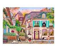 HUADADA Jigsaw Puzzles for Adults 1000 Piece Challenging Game Toys, 1000 Piece Jigsaw Puzzles for Adults Family Decoration Jigsaw 1000-Sunset in the Alley
