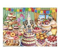 HUADADA Jigsaw Puzzles for Adults 1000 Piece Challenging Game Toys, 1000 Piece Jigsaw Puzzles for Adults Family Decoration Puzzle-Dessert Feast