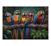 HUADADA -Jigsaw Puzzles for Adults 1000 Piece Colorful Parrot 1000 Piece Difficult Jigsaw Puzzles for Adults Gifts