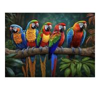 HUADADA -Jigsaw Puzzles for Adults 1000 Piece Colorful Parrot 1000 Piece Jigsaw Puzzles for Adults Gifts