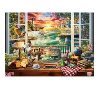 HUADADA Jigsaw Puzzles for Adults 1000 Pieces Family Interactive Games 1000 Piece Jigsaw Puzzles for Adults-Fairy Tale Outside the Window