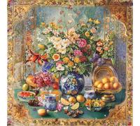 HUADADA Jigsaw Puzzles for Adults 1024 Piece Challenging Game Toys, Impossible Puzzle,1024 Piece Jigsaw Puzzles for Adults Family Decoration Puzzle-Retro Flower Language