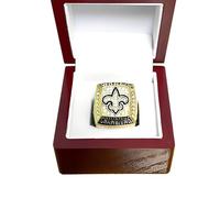 Huadafun 2009 Super Bowl Champion Ring Saints- American Football Championship Souvenir Collectible for Fans, Alumni, Dad & Friend Gift,14#