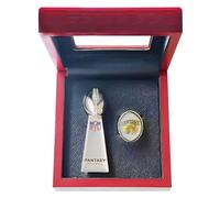 Huadafun 2023 FFL Fantasy Football Championship Ring Set with Trophy | Rugby Souvenir, Collectibles & Desktop Ornaments | Gift for Boys, Men, Alumni, Friends & Fans,9#