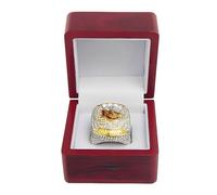 Huadafun 2023 KC Championship Ring Replica 58th Superbowl Champion Ring w/Wooden Display Box, Football Gift for Men & Women, Rugby & Sports Collector Souvenir,11#