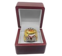 Huadafun 2024 KC Championship Ring - Rugby MVP Ring, 58th Super Bowl Souvenir Collectible, Gift for Men, Fathers, Friends, Chiefs Fans & Football Lovers,10#