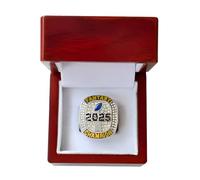 Huadafun 2025 Fantasy Football Championship Ring Replica - FFL League Winner Collectible, Rugby & Football Souvenir Display Ornament, Gift for Fans & Alumni,13#
