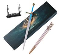 Huadafun Elden Ring Carian Knight's Sword Soulslike Collectible Model with Display Stand, Desktop Game Decor, Fan Collection Ornament & Gift for Gamers