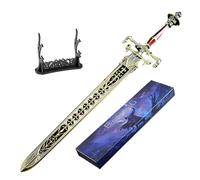 Huadafun Elden Ring Sword of Night and Flame Replica 11.8" Full Metal Model with Display Stand, Desk Decoration, Gaming Collectable and Gift for Fans