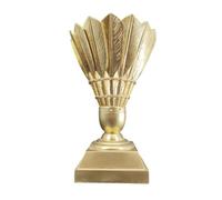 Huadafun Resin Badminton Trophy - Badminton Award Cup for Tournament Winners, Collector Display & Gift for Badminton Fans