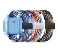 Huadea 20mm Magnetic Braided Compatible with Gizmo Watch Band Adventrue 3 3 2 1/Gabb 3e 3 2 1/SyncUP Kids Watch 2 1/Cosmo JrTrack 5, 3 Pack Stretchy Nylon Strap for Small Wrist Girls Boys