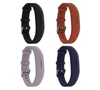 Huadea compatible Replacment for Fitbit Flex 2,With Watch Buckle Comfortable Soft Silicone Wristband (4 Pack)