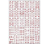 Huadian Eyebrow Stickers Ancient Costume Hanfu Temporary Tattoo Waterproof Durable Sexy Children'S Forehead Stickers