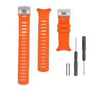 HuadZhylyx Replacement Watch Band for D4 D4i Novo, Adjustable Silicone Wrist Strap with Stainless Steel Clasp, Includes Removal Tools and Extra Straps for Men and Women (Orange)