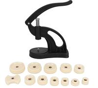 HuadZhylyx Watch Case Press Closer, Watchmaker Battery Replacement Tool, Adjustable Back Cover Presser with 12 Dies for Watch Repair, Durable Chrome - Vanadium Steel Die Set for Professional