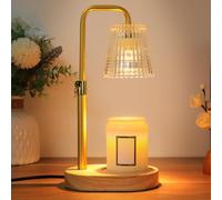 HUAEU Candle Warmer Lamp Dimmable Timer: Adjustable Height Electric Wax Melter for Scented Candles - Gift for Women,Mum,Teacher - Thank You Birthday Presents - Bedroom Office Decor