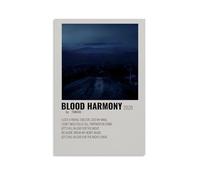 HUAEYWQBERRH Larkin Poe Album Blood Harmony Poster for Living Room Bedroom Wall Art Decorative Painting Cover Print 08x12inch(20x30cm) Unframe-style