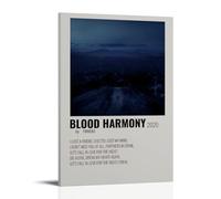 HUAEYWQBERRH Larkin Poe Album Blood Harmony Poster for Living Room Bedroom Wall Art Decorative Painting Cover Print 24x36inch(60x90cm) Frame-style