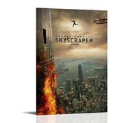 HUAEYWQBERRH Skyscraper Poster for Living Room Bedroom Wall Art Decorative Painting Cover Print 20x30inch(50x75cm) Frame-style