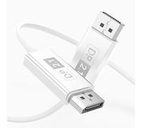 huaham 16K Displayport 2.1 Cable (1M),80Gbps Fiber Optic DP 2.1 to DP Cord,Support[16K@60Hz, 8K@60Hz, 4K@240Hz] with FreeSync, G-SYNC and HDR for Gaming Monitor, PC, RTX 4080/4090, RX 7900 etc