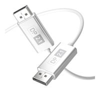 huaham 16K Displayport 2.1 Cable (2M),80Gbps Fiber Optic DP 2.1 to DP Cord,Support[16K@60Hz, 8K@60Hz, 4K@240Hz] with FreeSync, G-SYNC and HDR for Gaming Monitor, PC, RTX 4080/4090, RX 7900 etc