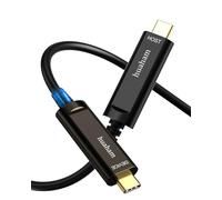 huaham USB C Fiber Optic Cable 66FT, 10Gbps USB 3.2 Gen2 USB C Cable, Ultra Slim & Long Distance Type C Cable with Germany SiliconLine Chip for Logitech 4K Camera,Video Conference,Industrial System