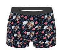 HuaHuoY Personalised Boxers for Men, Boxer Briefs with Face on Personalised Custom Face Photo Mens Boxer Briefs Underwear Personalized Pants Shorts with Name Photo Funny Gifts for Him