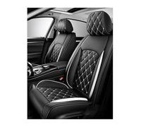 HUAIHUABA Car Seat Covers Full Set 5 Seats for Buick Lacrosse 2008-2019, Front and Rear Waterproof PU Leather Protectors, Airbag Compatible(White)