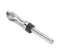 Huairdum 1/4in Shank Compression Flush Trim Router Bit, Spiral Up and Down Cut Router Bit, Tungsten Steel Template with Top Bearing for Trimming Particleboard, MDF, Plywood