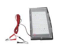Huairdum 100W Flood Light Board for Camping, Hiking, Outdoor Work | IP66 DC12V Outdoor Floodlight with Alligator Clip, Battery Powered