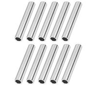 Huairdum 10Pcs Aluminium Tube, Seamless Pipe, Robotic Support Tubing with, Ideal for Robotics & Structural Support, 8x6x50mm