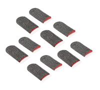 Huairdum 10PCS Finger Sleeves, Breathable Anti Sweat Touchscreen Gaming Gloves for Mobile Phone, with Nylon, for Typing and Work (One Size)