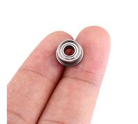 Huairdum 10pcs Miniature Flanged Ball Bearings, Double Shielded 4x9x4mm Bearings, 10.3mm Flange with Smooth Operation, Ideal for 3D Printer, Quadcopter & Ship Model