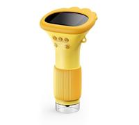 Huairdum 2in Screen 100X-1000X Zoom 2MP HD Imaging Handheld Microscope, Portable Microscopes, Pocket Microscope with 8 Adjustable LEDs, Ideal for Kids Adults Science Exploration (Orange)