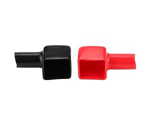 Huairdum 2pcs Car Battery Terminal Caps Covers Positive and Negative for Most Top Post Protecting Sleeve with Great Insulation Performance