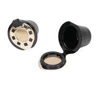 Huairdum 2PCS Refillable Capsule Cups with Mesh and Lid, Leakproof Coffee Capsule Cups, Reusable Plastic Pods with Airtight Seal, Ideal for Original Line Machines