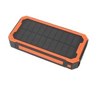 Huairdum 36800mAh Solar Charger Power Bank, Portable Solar Charger with 4 USB Outputs, Type C & Micro Inputs, 34 LED Lights for Camping, Emergency & Outdoor Adventures