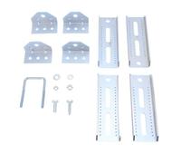 Huairdum 4 PCS Galvanized Swivel Top Bunk Bracket Kit, Heavy Duty Metal Bunk Brackets, Trailer Bracket with Adjustable U Bolts, Ideal for 3x3 2x3 1.5x3 Boat Trailer Crossmember, 8inch