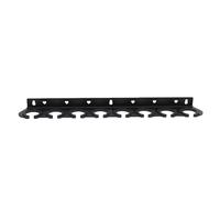 Huairdum 8 Slot Multi Microphone Holder, Mic Stand Organizer, Dual Mounting Holder with Wide Protective Sleeves, Ideal for Handheld Dynamic, Wired & Cordless Mics