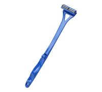 Huairdum Back Shaver, Body Hair Trimmer, Back Hair Removal Trimmer with Foldable Long Handle Manual 3 Layers Cutter, Compact Lightweight for Thorough Grooming