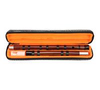 Huairdum Bamboo Flute, 8 Years Dry Bitter Bamboo Material Flute, Brass Joint with Engraved Golden Poems, Complete Set with Chinese Knot, Ideal for Beginners & Performance