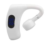 Huairdum Bluetooth Headset, Single Ear Wireless Earpiece, Driving Earpiece with Noise Cancelling Microphone & 180 Degree Rotatable Boom, Ideal for Driving, Cycling, Jogging & Office (White)