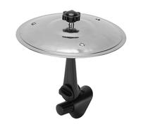 Huairdum Car Drum Cymbal Air Vent, Mini Drum Crash Cymbal for Music Lovers & Drummers, Ideal for Dashboards & Vents (Silver)